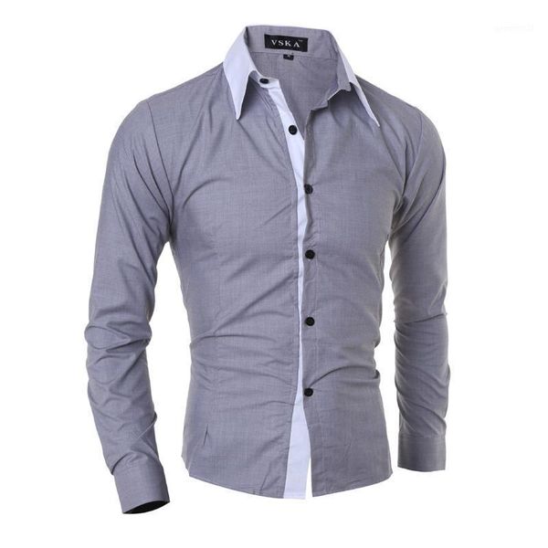 men's casual shirts stylish striped plain men shirt patchwork dress slim fit long sleeve turn-down collar cotton camisa masculina1, White;black
men's casual shirts stylish striped plain men shirt patchwork dress slim fit long sleeve turn-down collar cotton camisa masculina1, White;black