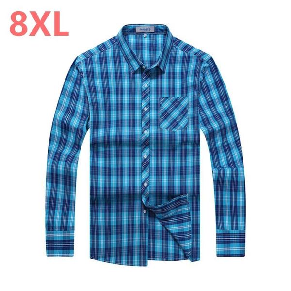 10xl 8xl 6xl new autumn spring mens plaid casual shirts long sleeve cotton dress shirt men retro style camiseta masculina, White;black
10xl 8xl 6xl new autumn spring mens plaid casual shirts long sleeve cotton dress shirt men retro style camiseta masculina, White;black