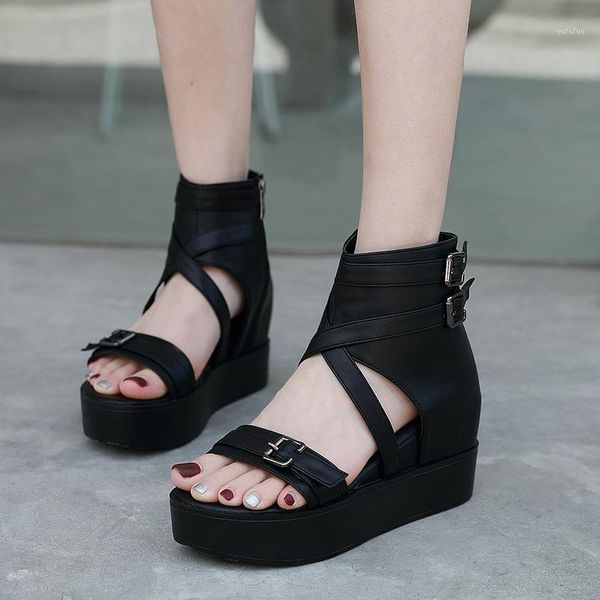 womans sandals casual wedges sandals for women punk high-gladiator summer cross strappy open toe platform heels 8cm1, Black
womans sandals casual wedges sandals for women punk high-gladiator summer cross strappy open toe platform heels 8cm1, Black