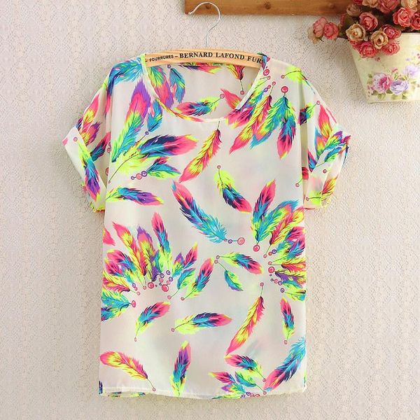 chsdcsi summer blouse print women polyester stripe short sleeve casual shirts love blusas ladies shirt chiffon blouses, White
chsdcsi summer blouse print women polyester stripe short sleeve casual shirts love blusas ladies shirt chiffon blouses, White