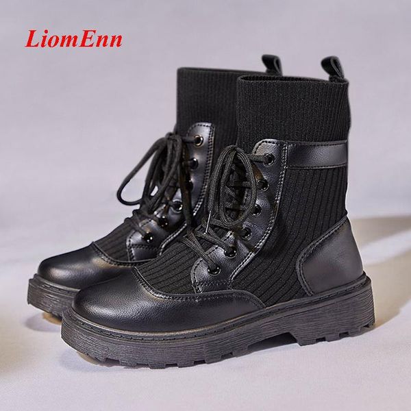 2020 new sock platform boots gothic black leather punk chunky combat boots women shoes ladies casual shoes woman botas de mujer
2020 new sock platform boots gothic black leather punk chunky combat boots women shoes ladies casual shoes woman botas de mujer