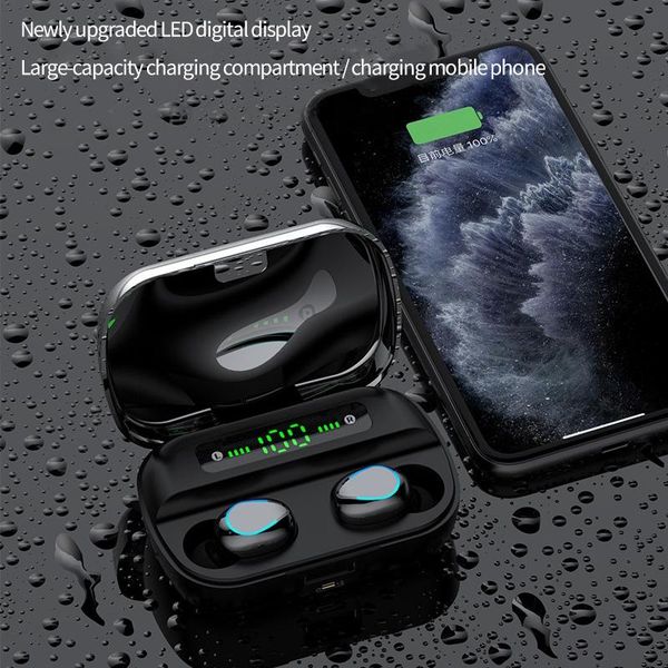 headphones & earphones hfes f9 tws wireless headphones, bluetooth 5.0 waterproof with microphone 2000mah charging box black
headphones & earphones hfes f9 tws wireless headphones, bluetooth 5.0 waterproof with microphone 2000mah charging box black