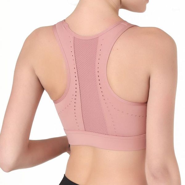 gym clothing women's sports underwear pink back dot bra shockproof mesh jacquard stitching yoga vest fitness, White;black
gym clothing women's sports underwear pink back dot bra shockproof mesh jacquard stitching yoga vest fitness, White;black