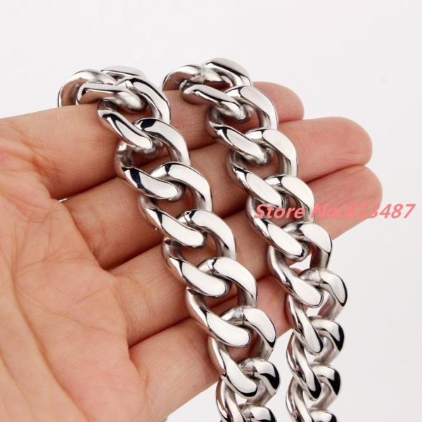 fashion gift 15mm wide mens chain necklace curb cuban link silver tone stainless steel necklace/bracelet jewelry
fashion gift 15mm wide mens chain necklace curb cuban link silver tone stainless steel necklace/bracelet jewelry