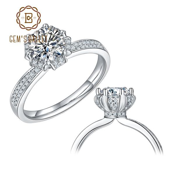 cluster rings gem's ballet 1ct vvs1 moissanite diamond engagement for women 925 sterling silver crown ring wedding, Golden;silver
cluster rings gem's ballet 1ct vvs1 moissanite diamond engagement for women 925 sterling silver crown ring wedding, Golden;silver