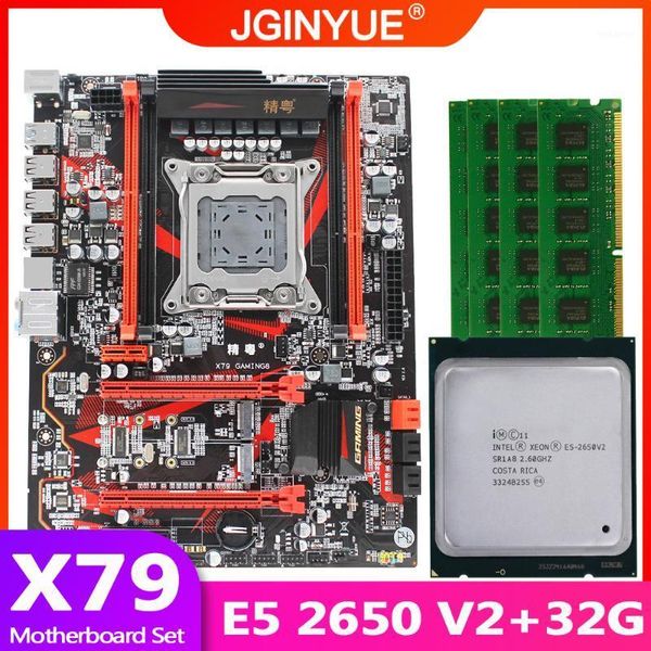 jginyue x79 motherboard lga 2011 set kit with xeon e5 2650 v2 processor and ddr3 32gb(4*8gb) reg ecc memory x79 gaming81
jginyue x79 motherboard lga 2011 set kit with xeon e5 2650 v2 processor and ddr3 32gb(4*8gb) reg ecc memory x79 gaming81