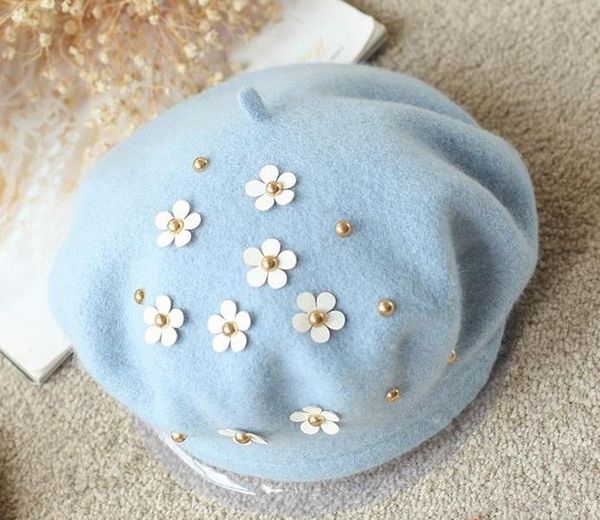 cokk wool beret women's winter hat flower beads berets painter flat cap ladies hats for women england style vintage hat swy bbylfj bdeh, Blue;gray
cokk wool beret women's winter hat flower beads berets painter flat cap ladies hats for women england style vintage hat swy bbylfj bdeh, Blue;gray
