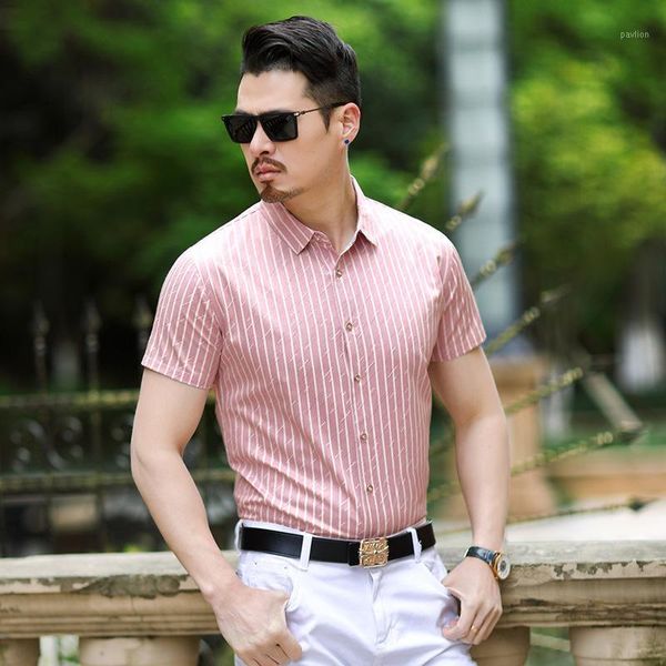 vertical stripe business casual slim luxury short sleeve shirt summer quality silk cotton high-end wash and wear men shirt -3xl1, White;black
vertical stripe business casual slim luxury short sleeve shirt summer quality silk cotton high-end wash and wear men shirt -3xl1, White;black