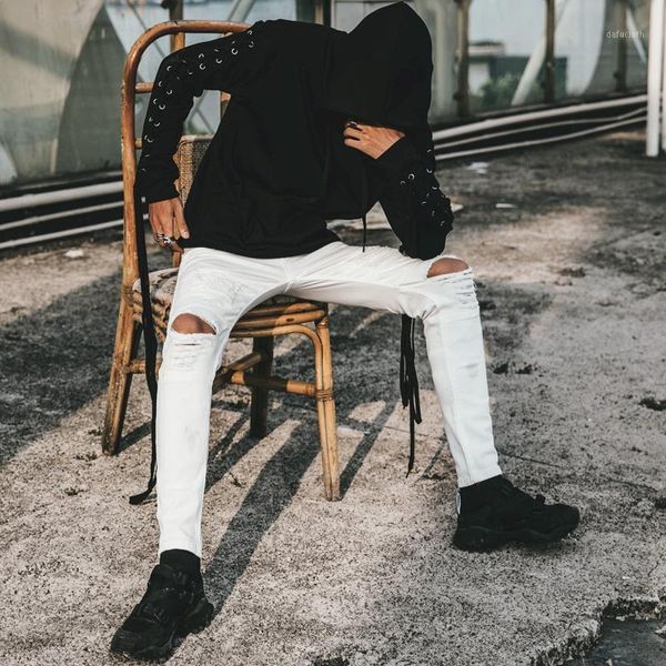 men's holes skinny jeans white slim denim jeans new fashion male pencil pants black skinny men slim jean pants1, Blue
men's holes skinny jeans white slim denim jeans new fashion male pencil pants black skinny men slim jean pants1, Blue