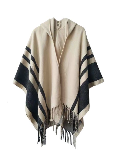 women tassel shawls 2 colors fashion stripes beige gray scarves hooded shawls poncho wraps for winter ing, Blue;gray
women tassel shawls 2 colors fashion stripes beige gray scarves hooded shawls poncho wraps for winter ing, Blue;gray