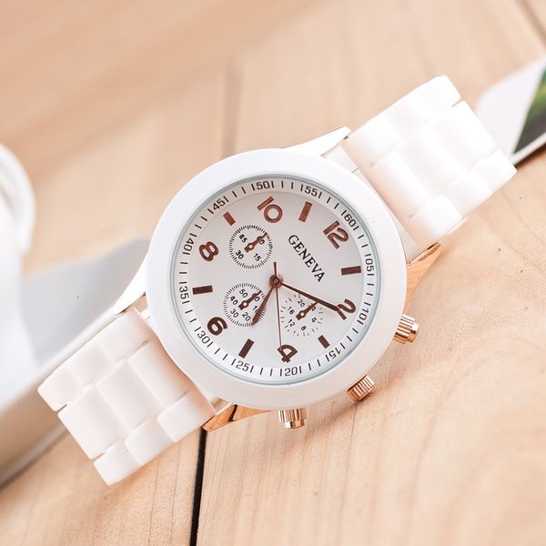cay casual geneva quartz watch analog silicone sport wrist watches women men clock montre femme relogio feminino, Slivery;brown
cay casual geneva quartz watch analog silicone sport wrist watches women men clock montre femme relogio feminino, Slivery;brown