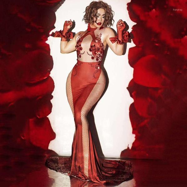 red rhinestone gloves tail long dress birthday celebrate bar prom stage costumes women singer dancer party show dresses dqs52651, Black;red
red rhinestone gloves tail long dress birthday celebrate bar prom stage costumes women singer dancer party show dresses dqs52651, Black;red