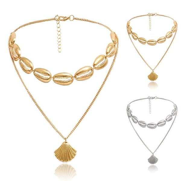 2020 new seashell beach tassel shell necklace multiple layers pendant necklaces for women bohemian gold necklaces jewelry, Golden;silver
2020 new seashell beach tassel shell necklace multiple layers pendant necklaces for women bohemian gold necklaces jewelry, Golden;silver