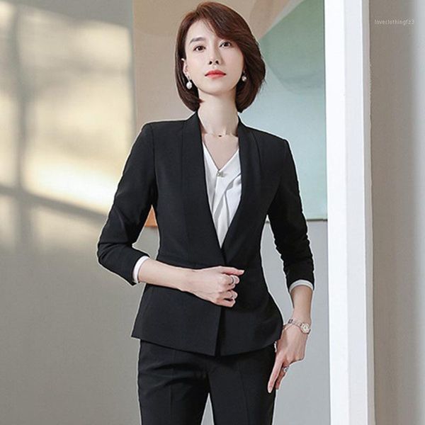 women's two piece pants high-quality suit small suits 2021 autumn and winter plus size women's business trousers 2-piece set1, White
women's two piece pants high-quality suit small suits 2021 autumn and winter plus size women's business trousers 2-piece set1, White