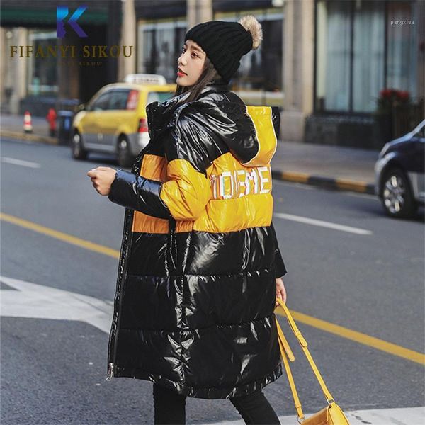 2019 new winter jacket women parka fashion print long loose hooded coat thick warm overcoat parkas female plus size cotton coats1, Black
2019 new winter jacket women parka fashion print long loose hooded coat thick warm overcoat parkas female plus size cotton coats1, Black