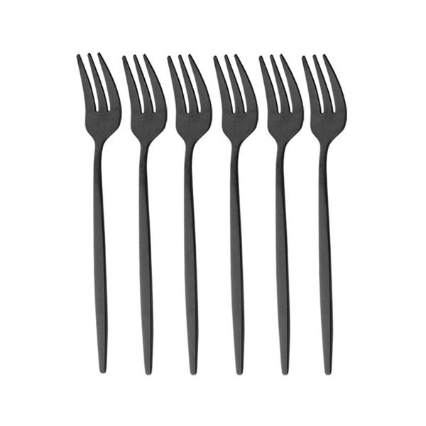 flatware sets 6pcs/set black cake fork set stainless steel dinnerware for fruit salad small mirror cutlery kitchen accessories
flatware sets 6pcs/set black cake fork set stainless steel dinnerware for fruit salad small mirror cutlery kitchen accessories