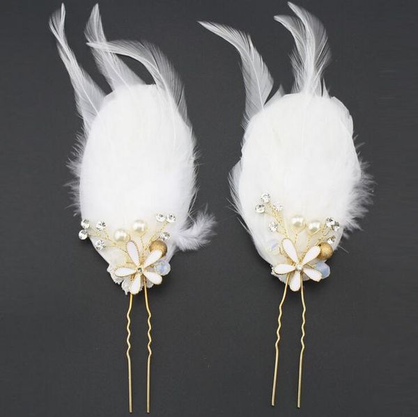 hair accessories 2pack elegant feather with alloy ornaments for bride (two pcs in one package), Slivery;white
hair accessories 2pack elegant feather with alloy ornaments for bride (two pcs in one package), Slivery;white
