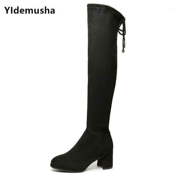 boots 2021 fashion women pointed toe over the knee square heel shoes stretch flock autumn winter long boots1, Black
boots 2021 fashion women pointed toe over the knee square heel shoes stretch flock autumn winter long boots1, Black