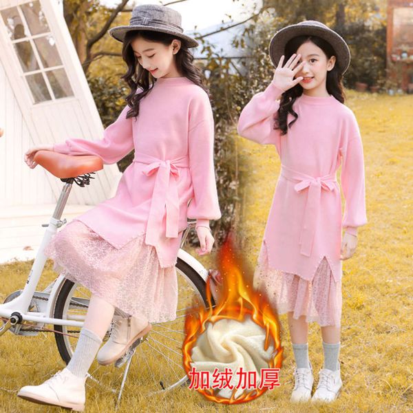 winter amoy and girls' drs autumn children aged 7-15 wear foreign sle red sweater lace princs skirt, Red;yellow
winter amoy and girls' drs autumn children aged 7-15 wear foreign sle red sweater lace princs skirt, Red;yellow