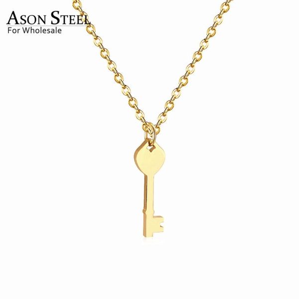 asonsteel trendy women key necklaces 316l stainless steel gold/rose gold/silver color sport key pendants necklace jewelry bijoux
asonsteel trendy women key necklaces 316l stainless steel gold/rose gold/silver color sport key pendants necklace jewelry bijoux