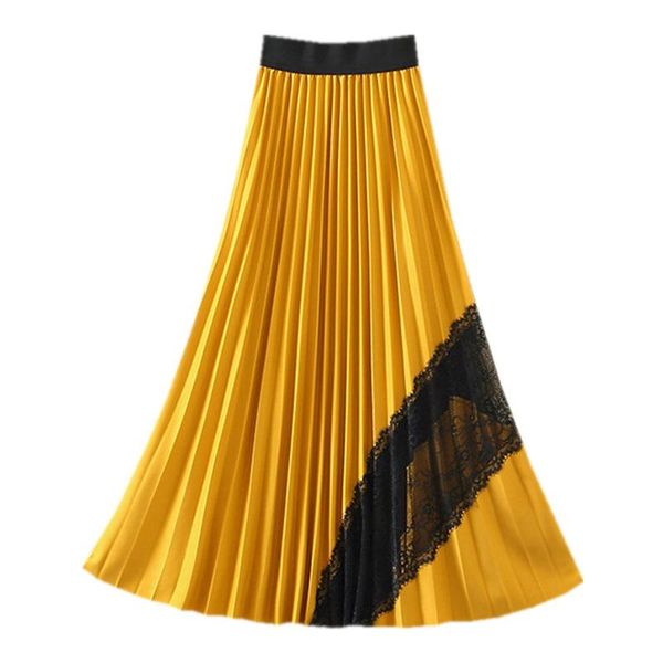 tfetters high waist stitching lace pleated skirt womens 2021 spring autumn new big swing elastic waist long skirts womens, Black
tfetters high waist stitching lace pleated skirt womens 2021 spring autumn new big swing elastic waist long skirts womens, Black