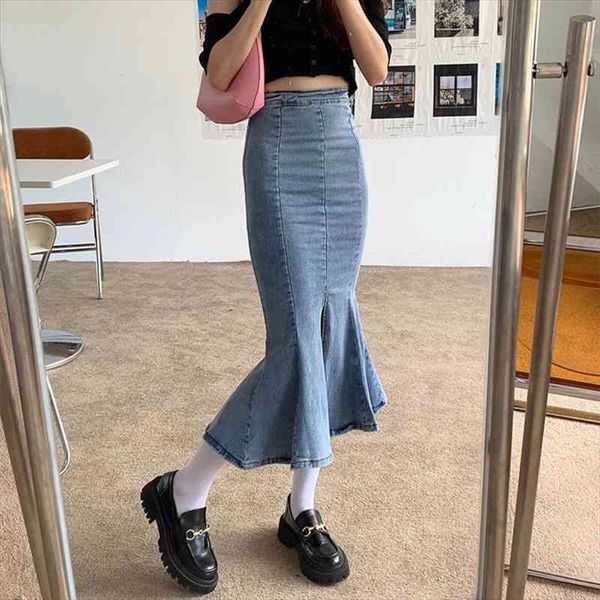 summer chic fashion solid color casual washed denim all-match ruffled trumpet stretch high waist ladies skirt, Black
summer chic fashion solid color casual washed denim all-match ruffled trumpet stretch high waist ladies skirt, Black