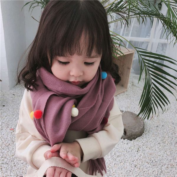 winter girl's fashion princs chine big girl korean version versatile student children's warm ball long scarf, Red;brown
winter girl's fashion princs chine big girl korean version versatile student children's warm ball long scarf, Red;brown