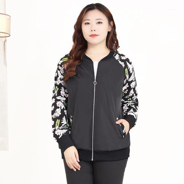 women's jackets 4xl to 10xl plus size women long sleeve print spring autumn slim casual bomber for outerwear1, Black;brown
women's jackets 4xl to 10xl plus size women long sleeve print spring autumn slim casual bomber for outerwear1, Black;brown