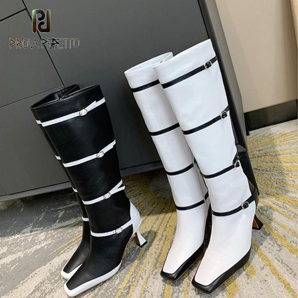 2020 winter new white buckle black patchwork high heels boots genuine leather knee-high square toe simple fashionable boots
2020 winter new white buckle black patchwork high heels boots genuine leather knee-high square toe simple fashionable boots