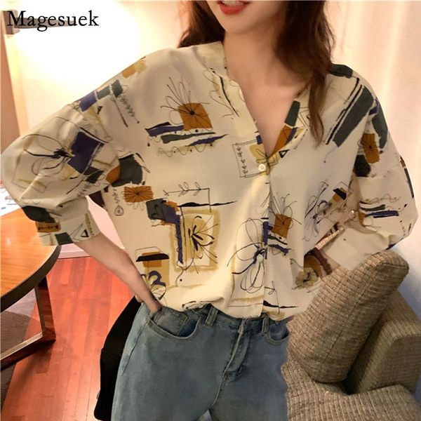 korean loose casual v-neck women blouses three quarter sleeve shirt women elegant print floral blouse blusas 10198, White
korean loose casual v-neck women blouses three quarter sleeve shirt women elegant print floral blouse blusas 10198, White