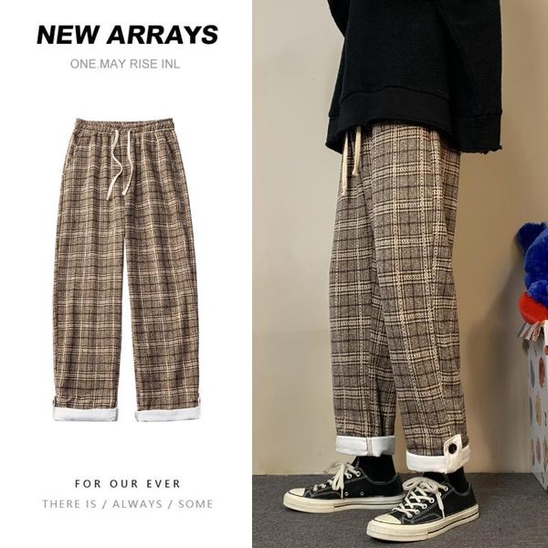 men's pants spring korean harajuku plaid men trousers 2021 streetwear hip hop male harem autumn causal plus size, Black
men's pants spring korean harajuku plaid men trousers 2021 streetwear hip hop male harem autumn causal plus size, Black