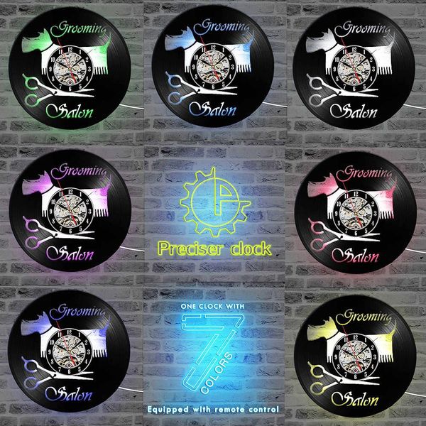 dog grooming salon vinyl record wall clock creative home decor puppy led record clock silent vintage hanging clocks 7 colors q wmtszq
dog grooming salon vinyl record wall clock creative home decor puppy led record clock silent vintage hanging clocks 7 colors q wmtszq