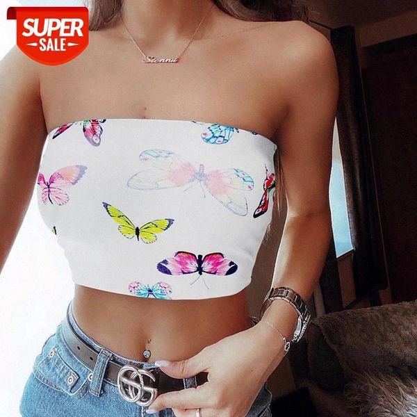 2020 New Fashion Women's Strapless Top Butterfly Printed Wrapped Vest Slimming Sexy Flat Collar Lady Female Crop Tank Streetwear #7u11, White
2020 New Fashion Women's Strapless Top Butterfly Printed Wrapped Vest Slimming Sexy Flat Collar Lady Female Crop Tank Streetwear #7u11, White