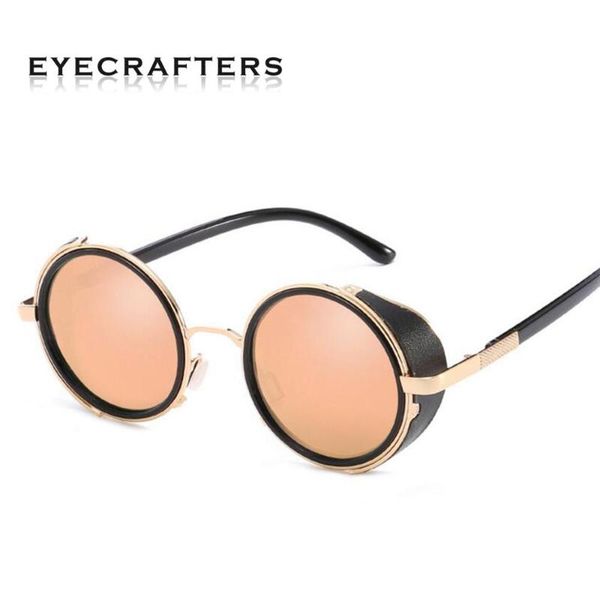 sunglasses 2021 brand mirror lens steampunk round polarized womens fashion retro vintage shield glasses eyewear, White;black
sunglasses 2021 brand mirror lens steampunk round polarized womens fashion retro vintage shield glasses eyewear, White;black
