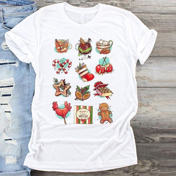 women cartoon cookies classic clothing merry christmas print clothes graphic female tshirts t shirt ladies tee t shirt, White
women cartoon cookies classic clothing merry christmas print clothes graphic female tshirts t shirt ladies tee t shirt, White