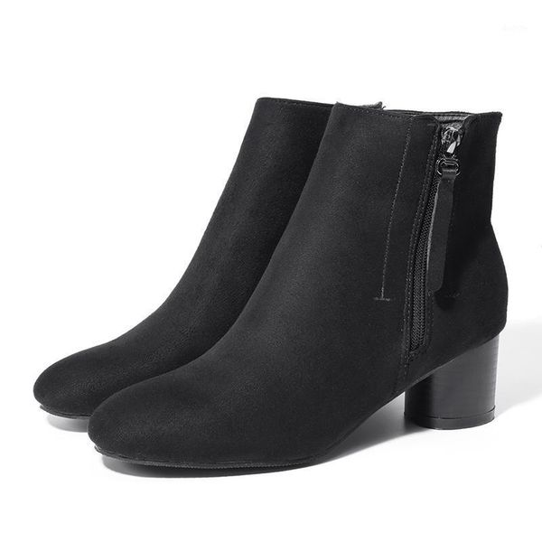 nis women ankle boots, black/gray flock soft short plush winter warm shoes, round toe zip boots, ladies 5cm high heels shoe1
nis women ankle boots, black/gray flock soft short plush winter warm shoes, round toe zip boots, ladies 5cm high heels shoe1