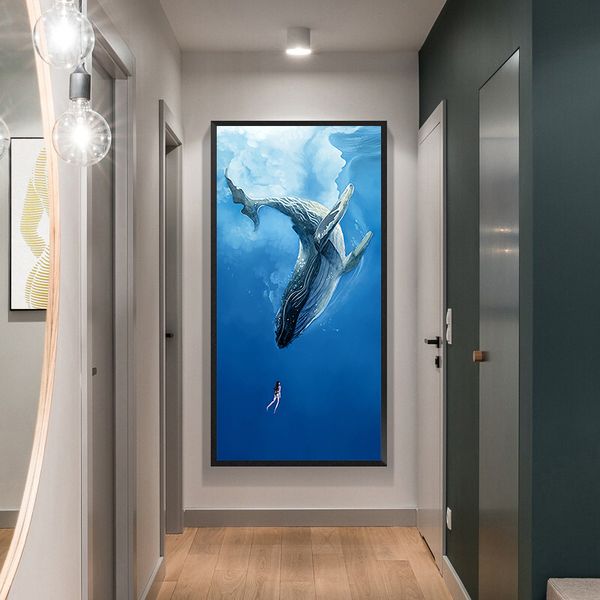 canvas art human and nature whale animal oil painting wall art prints for living room toilet prints posters modern minimalism style
canvas art human and nature whale animal oil painting wall art prints for living room toilet prints posters modern minimalism style