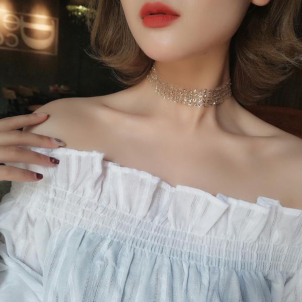 chokers fashion necklace women jewelry short cute dainty choker match crystals rhinestone bling daily get together accessory, Golden;silver
chokers fashion necklace women jewelry short cute dainty choker match crystals rhinestone bling daily get together accessory, Golden;silver