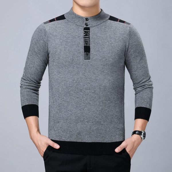 men's sweaters 2021 casual thick warm button-down collar wool knitted sweater male solid jersey pullover men clothing, White;black
men's sweaters 2021 casual thick warm button-down collar wool knitted sweater male solid jersey pullover men clothing, White;black