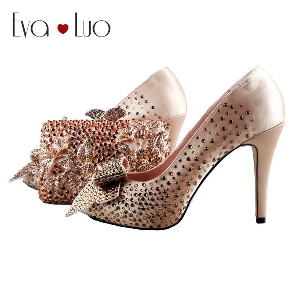 bs1103 сшитое золото коричневый кристалл обувь с matching сумка peep toe высокие на каблуках женщин обувь платье насосы люкс свадебные, Black
bs1103 сшитое золото коричневый кристалл обувь с matching сумка peep toe высокие на каблуках женщин обувь платье насосы люкс свадебные, Black