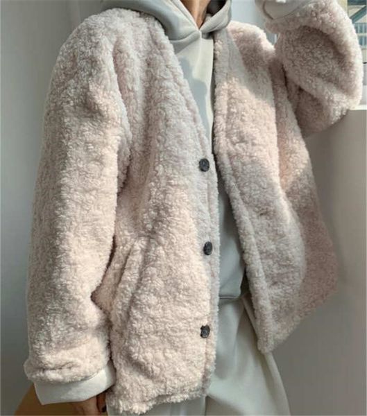 21 winter new ladies fashionable lazy profile lamb wool coat loose and thin wild casual thickening, Black
21 winter new ladies fashionable lazy profile lamb wool coat loose and thin wild casual thickening, Black