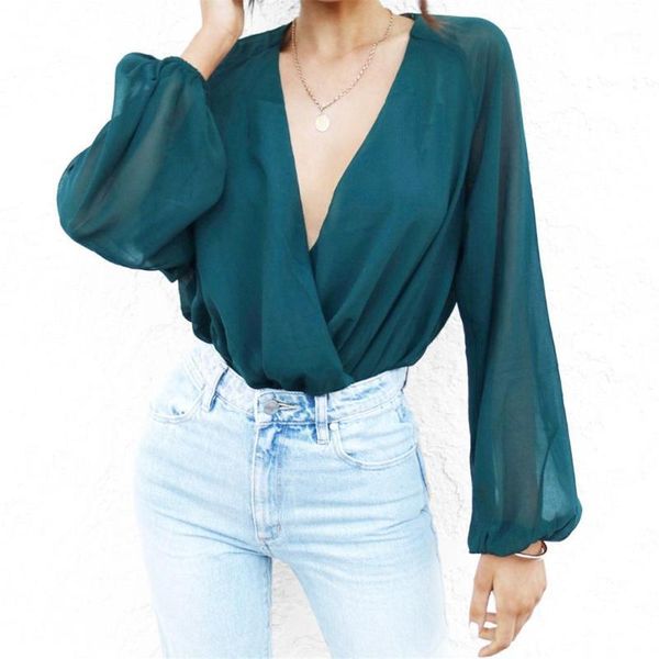 women's wrap deep v-neck bodysuit chiffon mesh long sleeve casual loose romper high waist leotard jumpsuits1, Black;white
women's wrap deep v-neck bodysuit chiffon mesh long sleeve casual loose romper high waist leotard jumpsuits1, Black;white