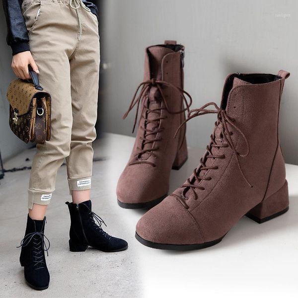 cross-tied lace-up women mid calf boots sewing med square heel round toe vintage winter boots zipper plus size shoes pu1, Black
cross-tied lace-up women mid calf boots sewing med square heel round toe vintage winter boots zipper plus size shoes pu1, Black