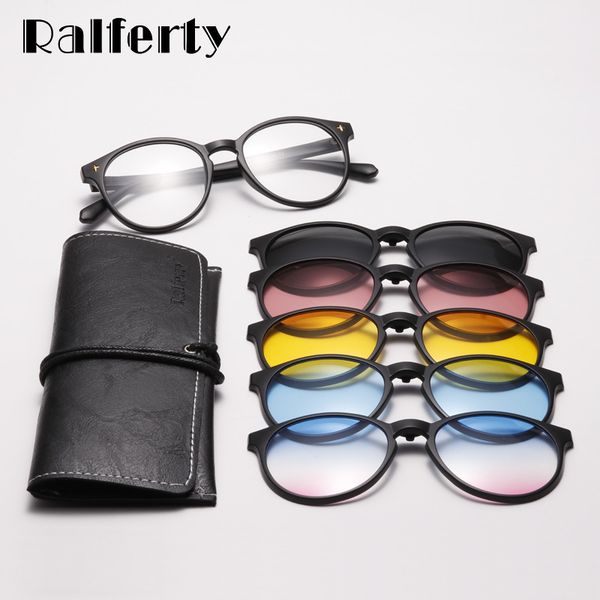 ralferty 5 in 1 round clips on polarized uv400 women anti blue magnetic sunglasses driving optic sun glasses frame, White;black
ralferty 5 in 1 round clips on polarized uv400 women anti blue magnetic sunglasses driving optic sun glasses frame, White;black