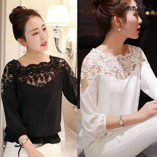 elegant lace shirt long sleeve chiffon hollow out floral crochet blouses solid white black women clothing blouse
elegant lace shirt long sleeve chiffon hollow out floral crochet blouses solid white black women clothing blouse