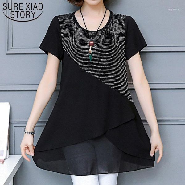 2019 plus size chiffon blouse harajuku blouse womens blouses shirts ladies short spliced women clothes 3530 501, White
2019 plus size chiffon blouse harajuku blouse womens blouses shirts ladies short spliced women clothes 3530 501, White