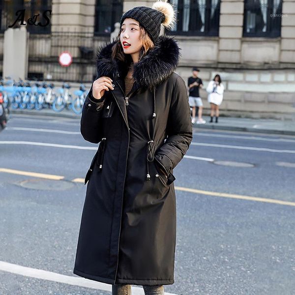 anbenser long cotton liner hooded parka women slim with fur collar warm thicken winter jacket fur hooded coat plus size m-3xl1, Black
anbenser long cotton liner hooded parka women slim with fur collar warm thicken winter jacket fur hooded coat plus size m-3xl1, Black