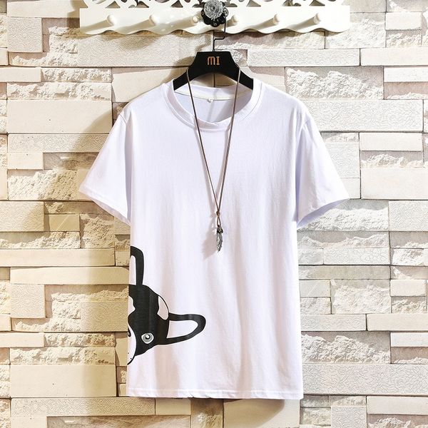 man's t-shirt men 2020 summer white dog print hip hop japanese streetwear harajuku tshirt casual male t shirt men, White;black
man's t-shirt men 2020 summer white dog print hip hop japanese streetwear harajuku tshirt casual male t shirt men, White;black