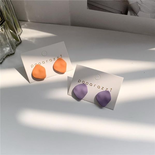 stud fashion cute handmade purple irregular earrings korean orange geometric for women girls ear jewelry gift wholesale, Golden;silver
stud fashion cute handmade purple irregular earrings korean orange geometric for women girls ear jewelry gift wholesale, Golden;silver