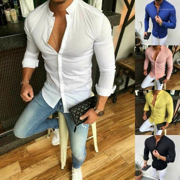 spring autumn men's casual shirts slim v neck long sleeve muscle shirt solid color cotton fit buttons -xxl1, White;black
spring autumn men's casual shirts slim v neck long sleeve muscle shirt solid color cotton fit buttons -xxl1, White;black